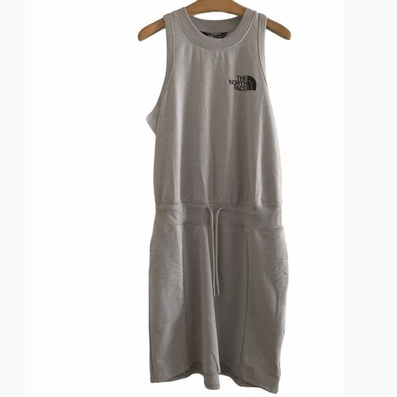 North Face Light Gray Heather Train N Logo Dress - Picture 3 of 4